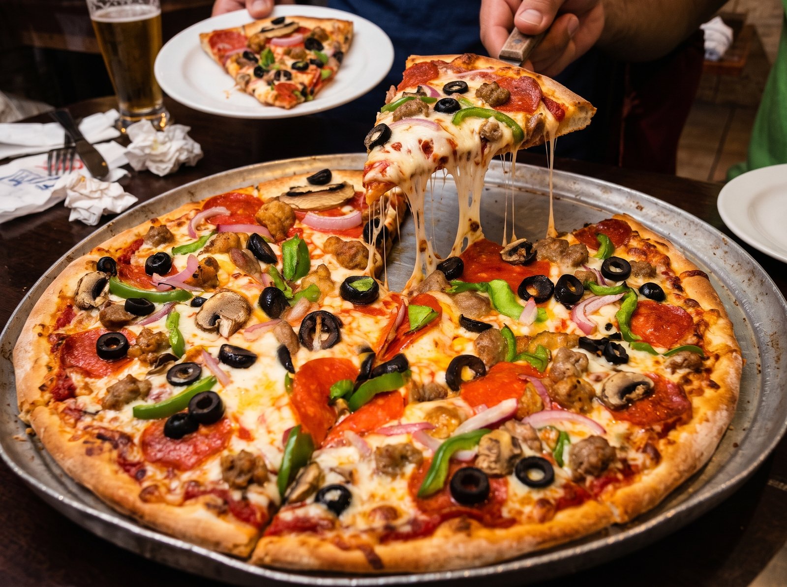 Pizza de massa de aipim